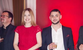 Ona Kolobovaitė su &scaron;irdies draugu Davidu Dolidze