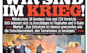 Pasaulio dienra&scaron;čių vir&scaron;eliai po Briuselio teroro i&scaron;puolių