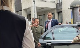 Volodymyras Zelenskis Vilniaus Pilies gatvėje