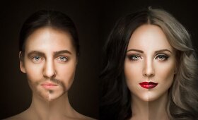 &bdquo;4 Roses&ldquo; merginos fotosesijoje virto pusiau vyrais, pusiau moterimis