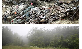 Srebrenicos žudynių vieta po 20 metų &ndash; nuotraukos prie&scaron; ir po