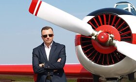 Gedimino Juodeikos fotosesija Kauno aerodrome