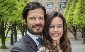 &Scaron;vedijos princas Carlas Philipas ir jo i&scaron;rinktoji Sofia Hellqvist