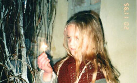 Gabrielė Malinauskaitė filmo &bdquo;Mergaitė su degtukais&ldquo; filmavimo aik&scaron;telėje
