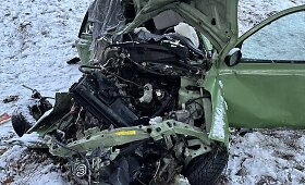 Tragi&scaron;ka vilkiko ir automobilio avarija Varėnos rajone