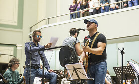 Gyčio Pa&scaron;kevičiaus ir Lino Adomaičio &bdquo;Arena show&ldquo; generalinė repeticija