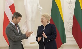 Danijos princas Frederikas susitiko su Lietuvos prezidente Dalia Grybauskaite