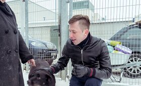 Egidijus Dragūnas apsilankė gyvūnų prieglaudoje
