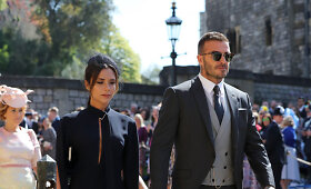 Victoria Beckham ir Davidas Beckhamas karali&scaron;kose vestuvėse
