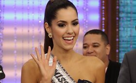 Naujoji &bdquo;Mis Visata&ldquo; kolumbietė Paulina Vega laidoje &bdquo;Despierta America&ldquo;