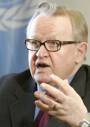 „Reuters"/„Scanpix" nuotr./Martti Ahtisaari Nobelio taikos premijos lauriatas