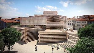 Odunpazari modernaus meno muziejaus Turkijoje projektas