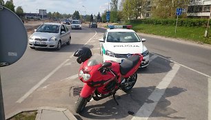 Sulaikytas motociklininkas