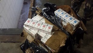 Pasalos metu sulaikyta cigarečių kontrabanda