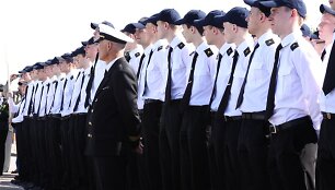Auk&scaron;tosios jūreivystes mokyklos studentai