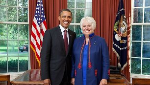 M.Kaljurand su JAV prezidentu Baracku Obama