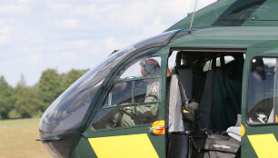 Sraigtasparnio &bdquo;Eurocopter 145&ldquo; palydėtuvės