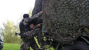 Pasieniečių ir Žemaičių apygardos 3-iosios rinktinės savanorių pratybos 