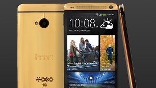 Žadama i&scaron;leisti tik penkis &bdquo;HTC One&ldquo; i&scaron;maniuosius su tikro aukso korpusu