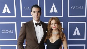 Sacha Baronas Cohenas ir Isla Fisher 