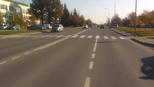 Vieta, kur įvyko eismo nelaimė