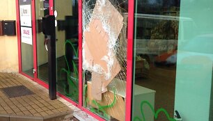 Gruodžio mėnesį Paryžiaus Komunos g. 25A įvykusios vagystės vietoje