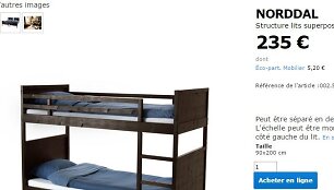 Prancūzai už kai kurias &bdquo;Ikea&ldquo; prekes moka de&scaron;imtimis eurų mažiau nei lietuviai