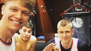 Mindaugas Kuzminskas ir Kristapas Porzingis