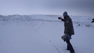 Gyvūnų pėdsakai Kuršių nerijoje