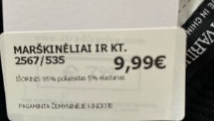 &bdquo;Stradivarius&ldquo; parduotuvėje užklijuotos naujos kainos