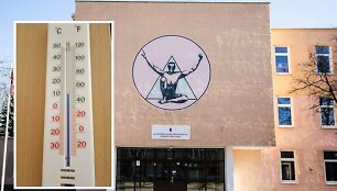 Nuo &scaron;ildymo sezono pradžios R. Sargūno gimnazijos klasėje temperatūra siekdavo vos 11 laipsnių, nors pagal higienos normos reikalavimus, temperatūra turi būti ne žemesnė kaip 18 laipsnių. 