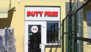 \"Duty free\" parduotuvė pasienyje su Baltarusija