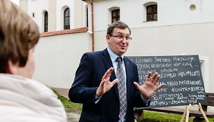 Protestas prie &scaron;vietimo ir mokslo ministerijos