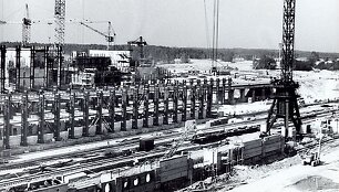Ignalinos atominės elektrinės statybos (1980 m.)