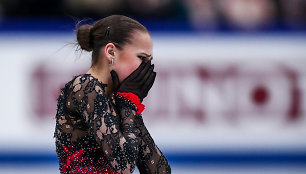 Alina Zagitova laimėjo pirmą aukso medalį pasaulio čempionate