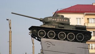 Sovietų tankas, simbolizuojantis Gardino i&scaron;vadavimą