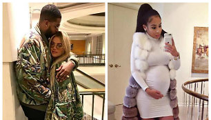 Tristanas Thompsonas su Khloe Kardashian ir buvusi jo mergina Jordan Craig (dešinėje)