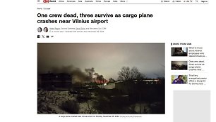 CNN skelbia apie Vilniuje nukritusį lėktuvą