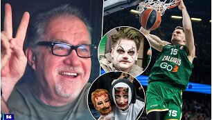 Arvydas Sabonis, Laurynas Birutis ir sirgaliai