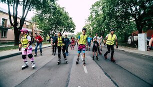 Evaldo Norvai&scaron;os organizuojamas riedėjimas
