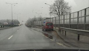 Maskuotas &Scaron;iaulių kelių policijos automobilis 