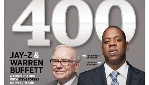 Warrenas Buffetas ir Jay-Z ant žurnalo „Forbes“ viršelio