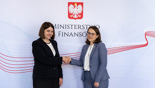 Gintarė Skaistė Var&scaron;uvoje susitiko su Lenkijos finansų ministre Magdalena Rzeczkowska