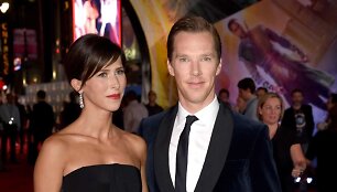 Benedictas Cumberbatchas su žmona Sophie Hunter