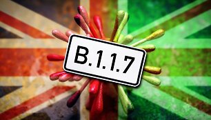 &bdquo;Briti&scaron;koji&ldquo; koronaviruso padermė turi techninį pavadinimą B.1.1.7