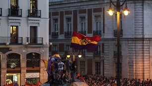 Ispanijos karaliui atsisakius sosto į Madrido gatves i&scaron;ėjo antimonarchistai