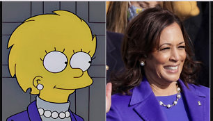 Socialinių tinklų vartotojai aiškina, esą Kamalos Harris dalyvavimas prezidento rinkimuose dar 2000 m. buvo išpranašautas seriale „Simpsonai“