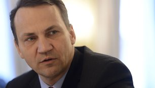 Lenkijos užsienio reikalų ministras Radoslawas Sikorskis