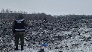 Lėktuvo katastrofos vieta Belgorode