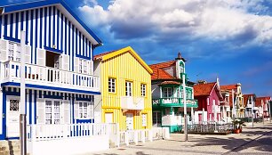 Costa Nova spalvingieji nameliai palheiro 